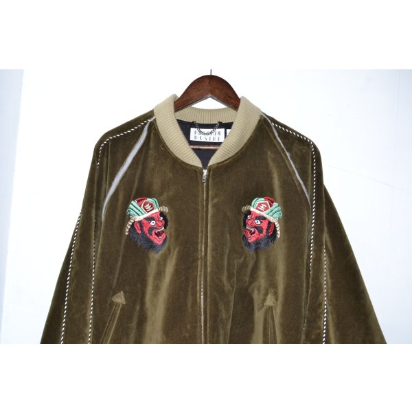 画像3: el conductorH / Velveteen Yama King Embroidered Souvenir JKT