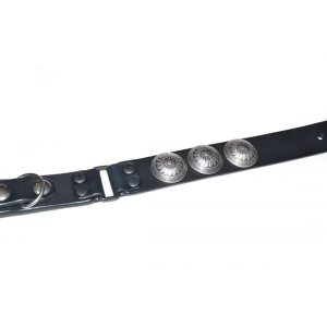画像: blackmeans/Leather Belt (Black×Silver)