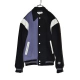 画像: el conductorH/Melton Pearl Piping Varsity Jacket 【META,tex,VOR Exclusive Color】