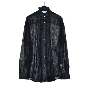 画像: el conductorH / Flower Lace Frill Shirt