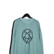 画像2: el conductorH / Pigment Dye Cotton Crewneck Sweater "Pentagram" (2)