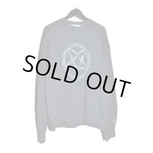 画像: el conductorH / Pigment Dye Cotton Crewneck Sweater "Pentagram"