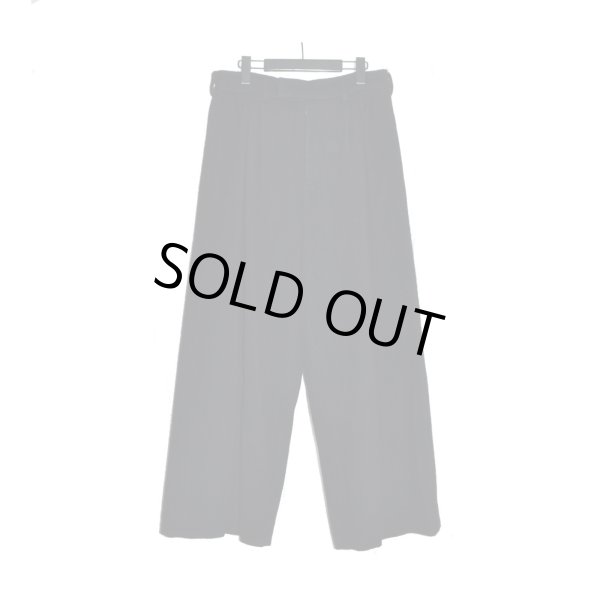 画像1: el conductorH/Flannel Wool 4Tuck Super Wide Trousers  (1)