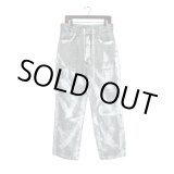 画像: SUPERTHANKS / Silver Paint Flared Denim Pants