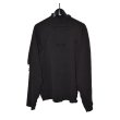 画像1: MINUS / High Neck Cotton Rogo Knit With Damaged(HIGH GAUGE RIB KNIT) (1)