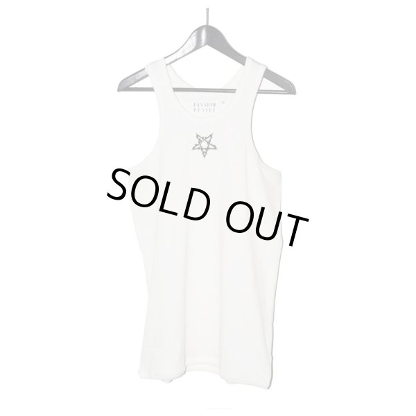 画像1: el conductorH / Spangle Pentagram Embroidered Tanktop (1)