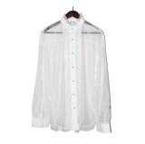 画像: el conductorH / Flower Lace Frill Shirt