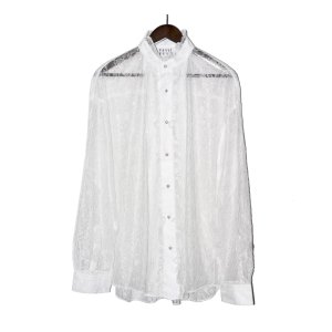 画像: el conductorH / Flower Lace Frill Shirt