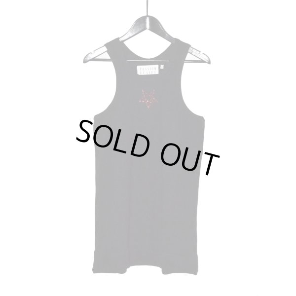 画像1: el conductorH / Spangle Pentagram Embroidered Tanktop (1)