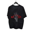 画像1: DAT ROLLY / Embroidery Skeleton Hand T-Shirt (1)