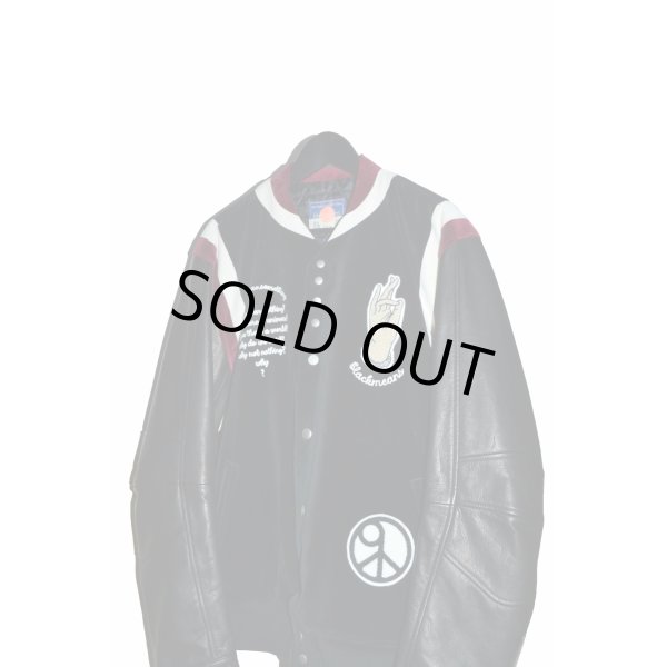 画像2: blackmeans / Leather College Jacket (2)