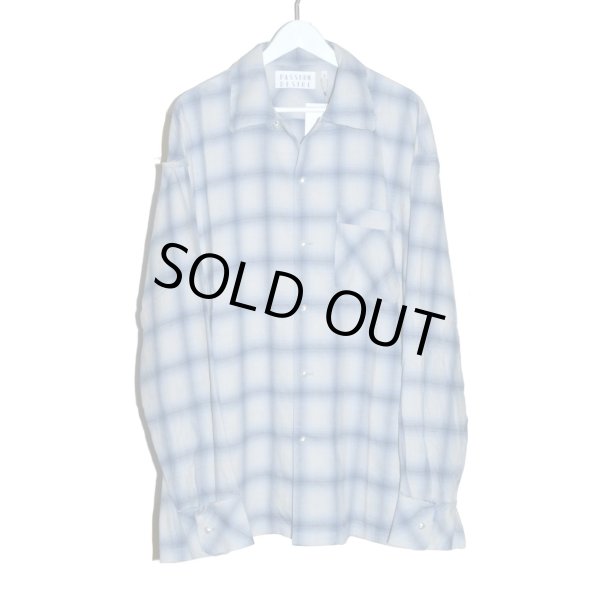 画像1: el conductorH / Open Collar Frayed Shirt (1)