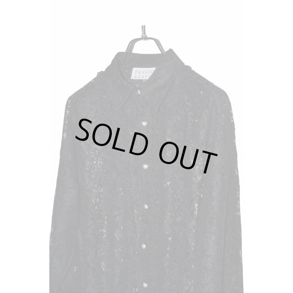 画像2: el conductorH / Flower Lace Frill Shirt (2)