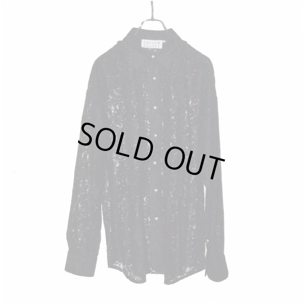 画像1: el conductorH / Flower Lace Frill Shirt (1)
