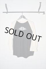 画像: el conductorH / Raglan Sleeve Heart Tribal Print T-shirt
