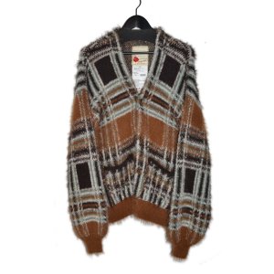 画像: SEVESKIG / Lustre Check Knit Cardigan