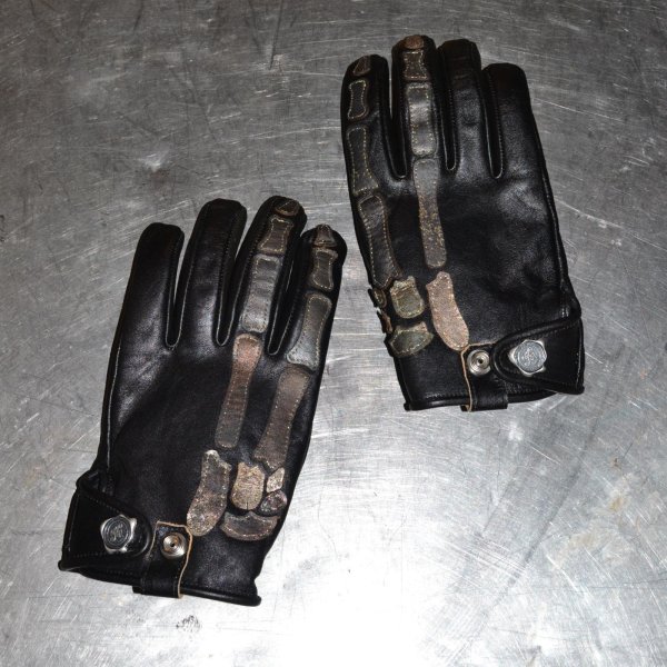画像3: SEVESKIG / Cow Leather X-ray Gloves Ver, Silver (3)