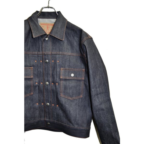 画像2: A PUZZLING HOME / S.O.A Denim Jacket (Indigo) (2)