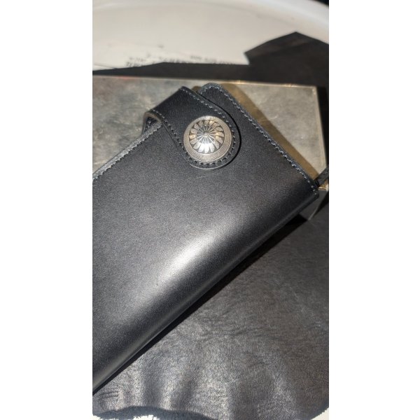 画像2: blackmeans / Concho Leather Wallet (2)