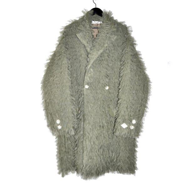 画像1: el conductorH / Frill Double Breasted Coat (1)