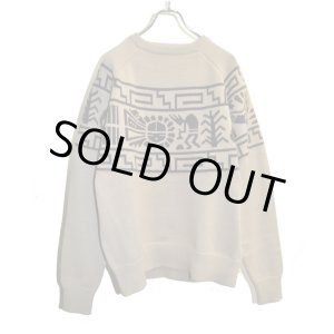 画像: TUITACI / Sun Face Overlay Sweater